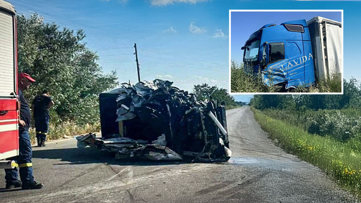 Οικογενειακή τραγωδία έξω από τη Θεσσαλονίκη: ΙΧ συγκρούστηκε με φορτηγό, νεκρός 44χρονος πατέρας και ο 13χρονος γιος του, δείτε φωτογραφίες

