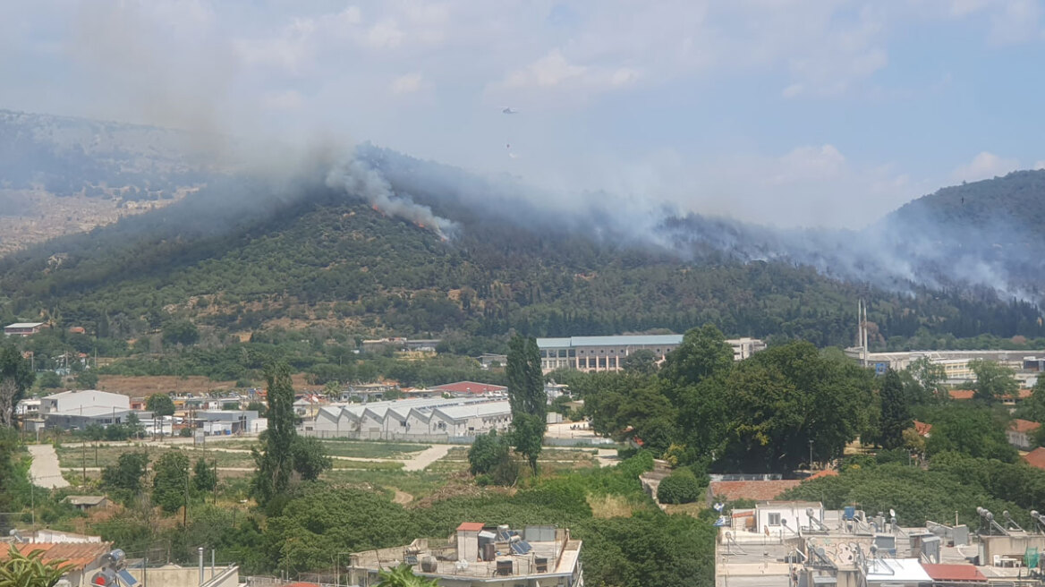 Υπό πλήρη έλεγχο η φωτιά στην Καβάλα - Το 112 έστειλε προειδοποιητικό μήνυμα