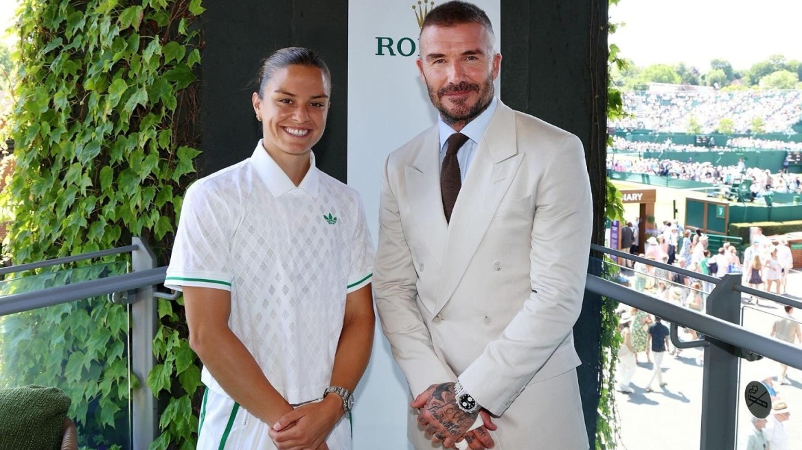 Σάκκαρη: Συνάντηση με τον Μπέκαμ πριν την πρεμιέρα στο Wimbledon
