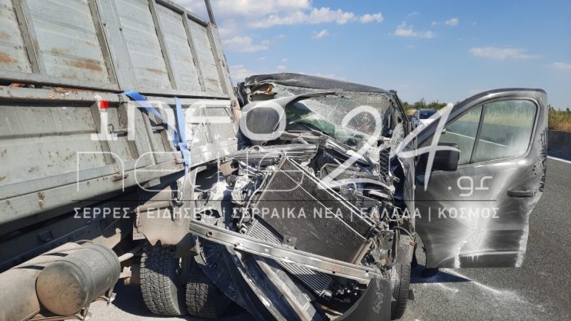Τροχαίο στην Εγνατία Οδό - Επτά τραυματίες μετά από σύγκρουση βαν με φορτηγό, δείτε βίντεο