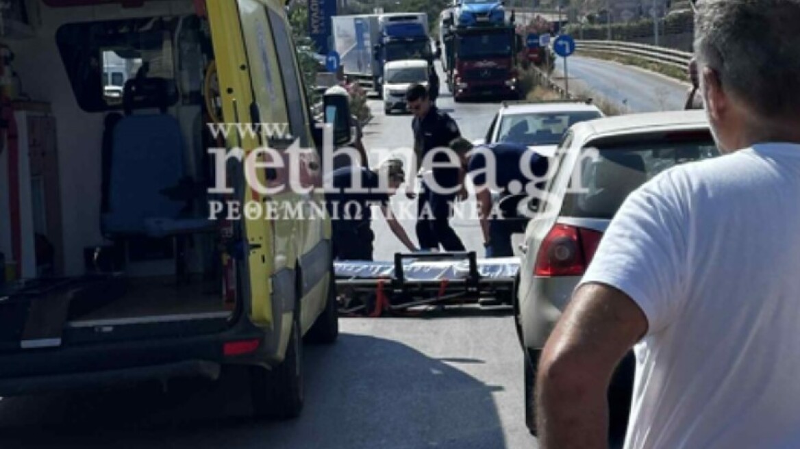 Αυτοκίνητο παρέσυρε πεζό στο Ρέθυμνο