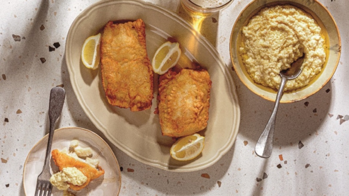 Χρυσαφένιος μπακαλιάρος σκορδαλιά από τον Μάκη Γεωργιάδη