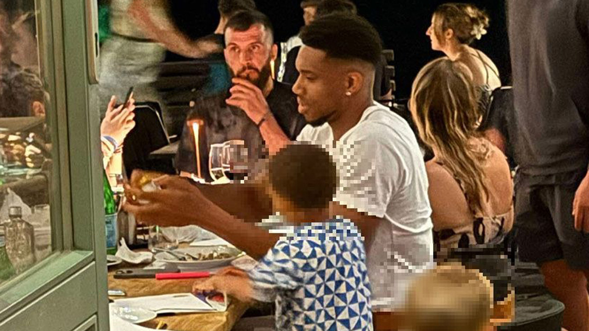 Στα Χανιά για διακοπές ο Γιάννης Αντετοκούνμπο - Δείτε φωτογραφίες