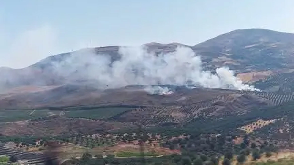 Υπό έλεγχο η φωτιά στην Καρκαδιώτισσα Ηρακλείου