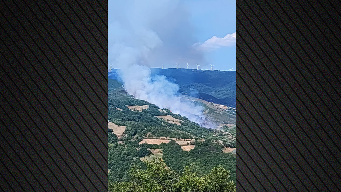 Φωτιά σε δασική έκταση στη Χλόη Ροδόπης - 112 για εκκένωση, ενισχύθηκαν οι πυροσβεστικές δυνάμεις