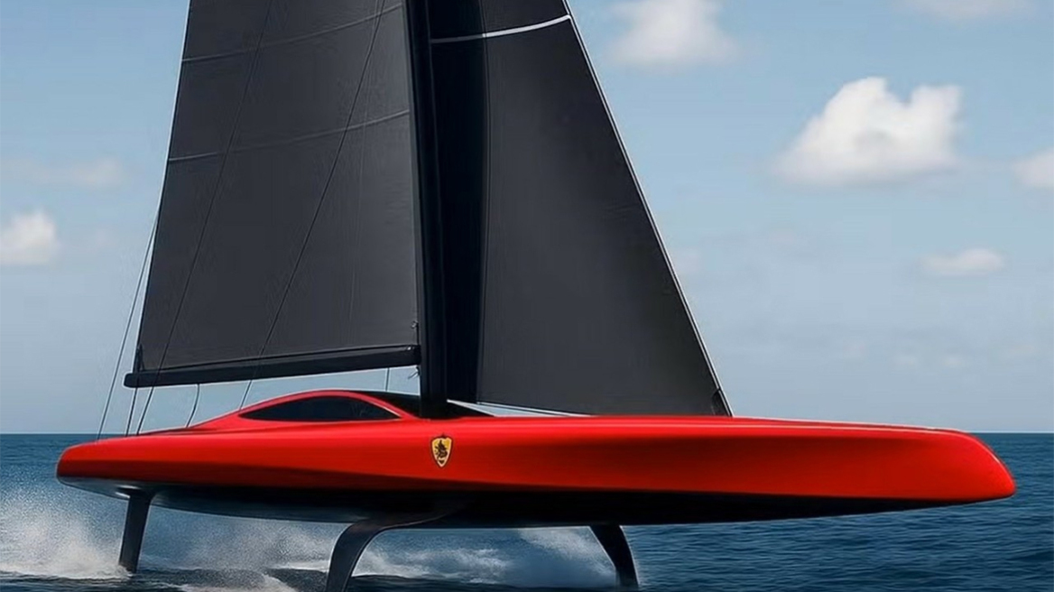 Το νέο γιοτ της Ferrari πετάει πάνω από τη θάλασσα