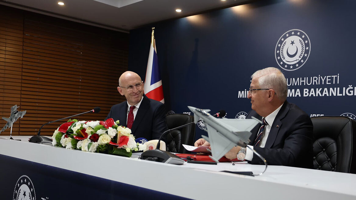 Άνοιξε ο δρόμος για την πώληση Eurofighter στην Αγκυρα: Η Τουρκία και η Βρετανία υπέγραψαν συμφωνία