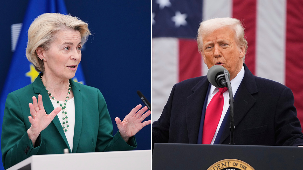 Κρίσιμη συνάντηση Τραμπ με την Φον ντερ Λάιεν την Κυριακή για τους δασμούς - «50-50» οι πιθανότητες συμφωνίας, λέει ο Αμερικανός πρόεδρος