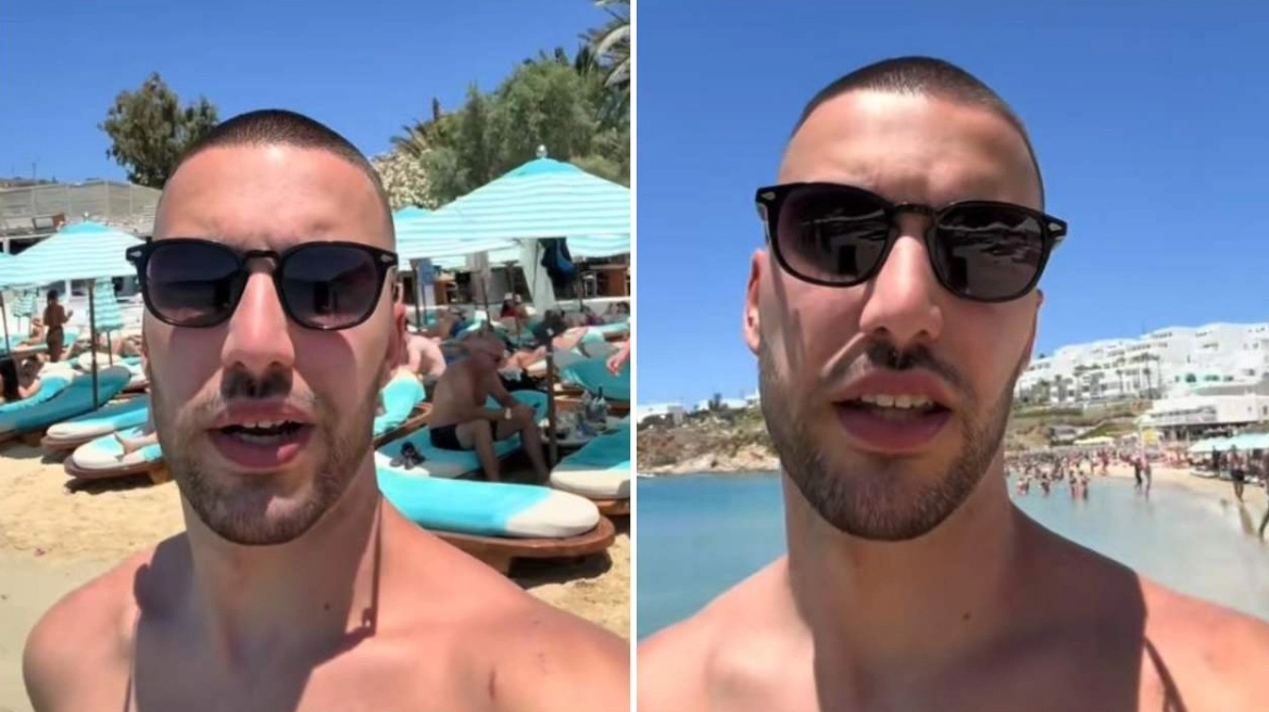 «Ξαπλώστρα μόνο με 450€»: TikToker εκθειάζει τις τιμές της Μυκόνου και γίνεται viral