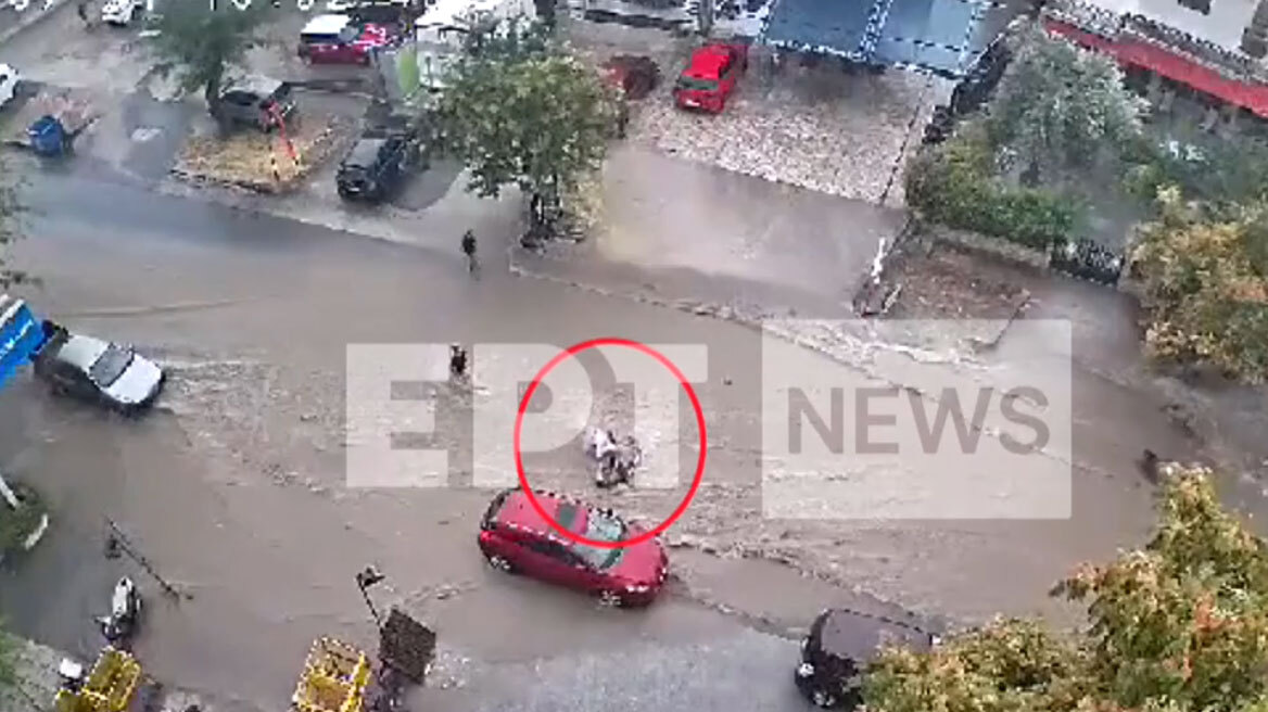 Βίντεο: Γυναίκα παρασύρθηκε από χείμαρρο στη Θεσσαλονίκη – Δεν ξέρω αν θα ζούσα, λέει
