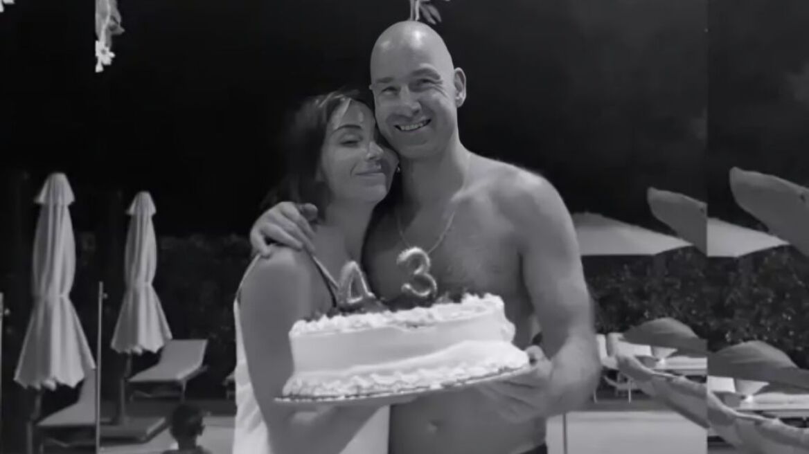 Φωτογραφία: Αγκαλιά με την Ολυμπία Χοψονίδου στα γενέθλιά του ο Βασίλης Σπανούλης
