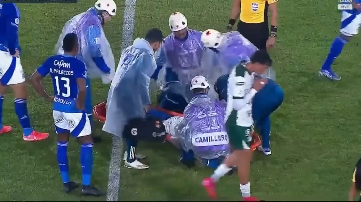 Σοκαριστικός τραυματισμός σε αγώνα του Κολομβιανού πρωταθλήματος - Δείτε βίντεο
