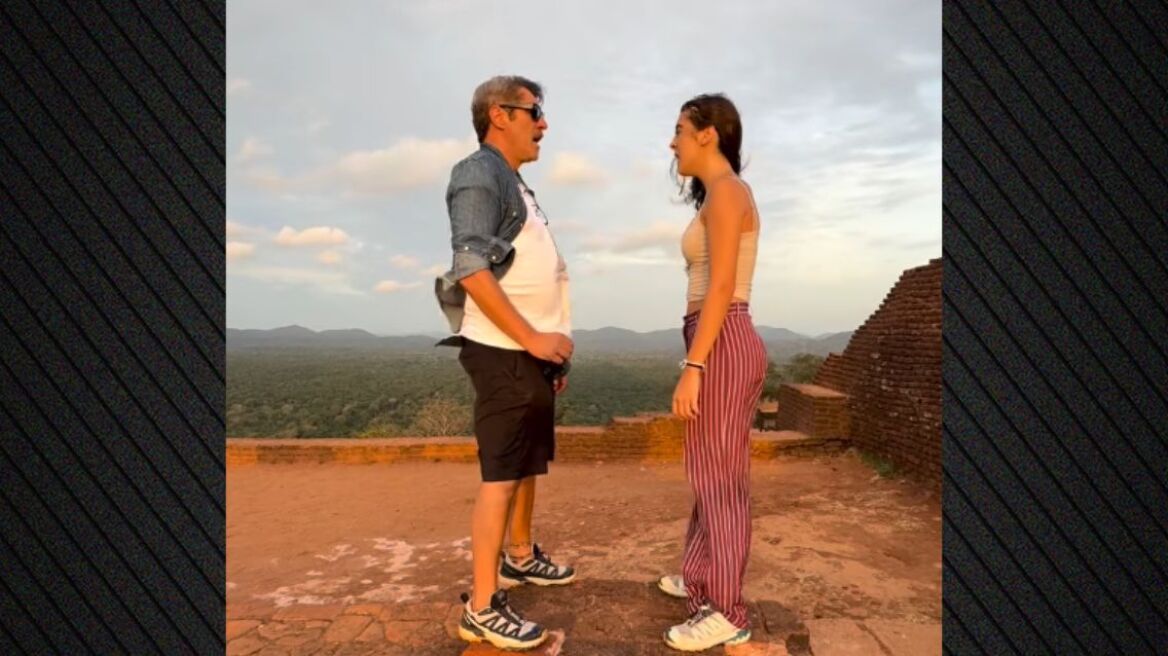 Βίντεο: Ο Γιάννης Στάνκογλου και η κόρη του ερμηνεύουν ένα παραδοσιακό τραγούδι σε μνημείο στη Σρι Λάνκα