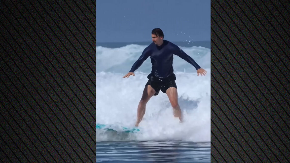 Ζλάταν Ιμπραΐμοβιτς: «Δάμασε» τα κύματα στο Μπαλί - Δείτε βίντεο 