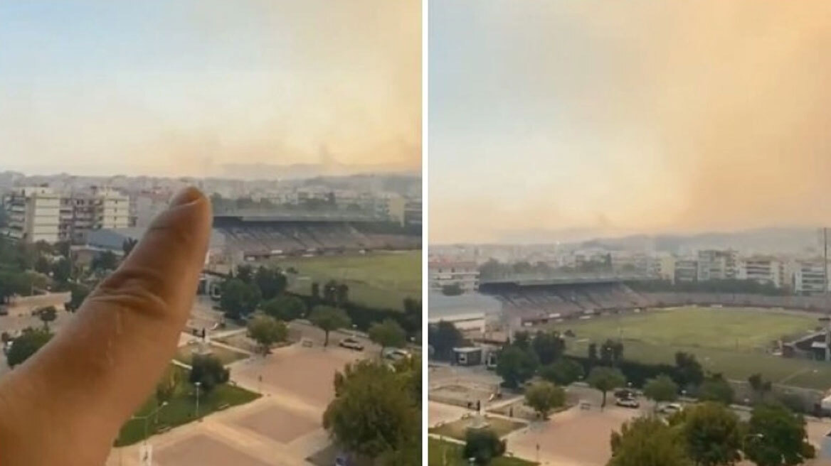 Φωτιές, Πάτρα: Οι πυκνοί καπνοί πάνω από το γήπεδο της Παναχαϊκής