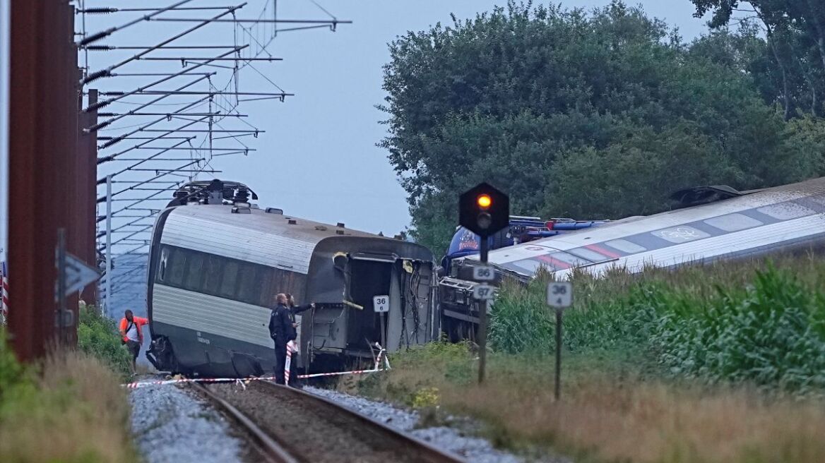 Ένας νεκρός από τον εκτροχιασμό τρένου στη Δανία - Αναφορές για πολλούς τραυματίες