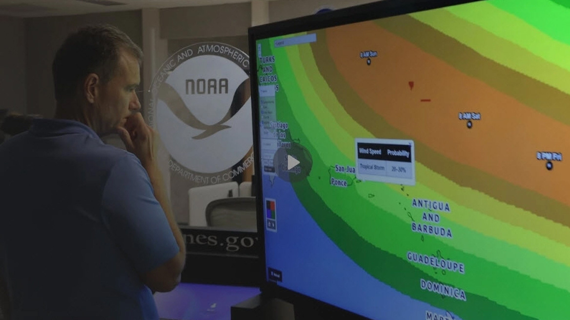 Έριν: Ενισχύεται ραγδαία ο πρώτος τυφώνας της σεζόν - Ποιες περιοχές απειλούνται
