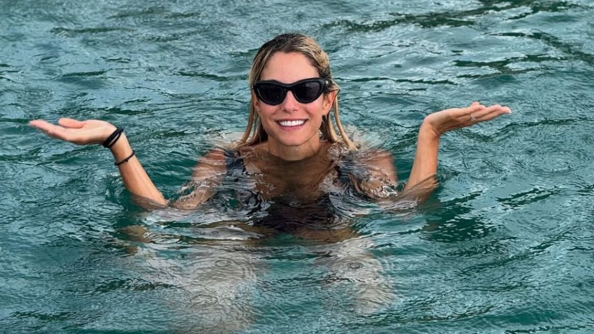 Δούκισσα Νομικού: Οι βουτιές της στη βροχή - «Μετά έρχεται πάντα το ουράνιο τόξο», γράφει