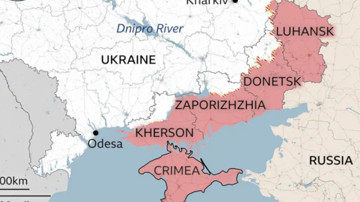 BBC: Οι περιοχές της Ουκρανίας που θέλει ο Πούτιν και ποιες παραχωρήσεις προτίθεται να κάνει