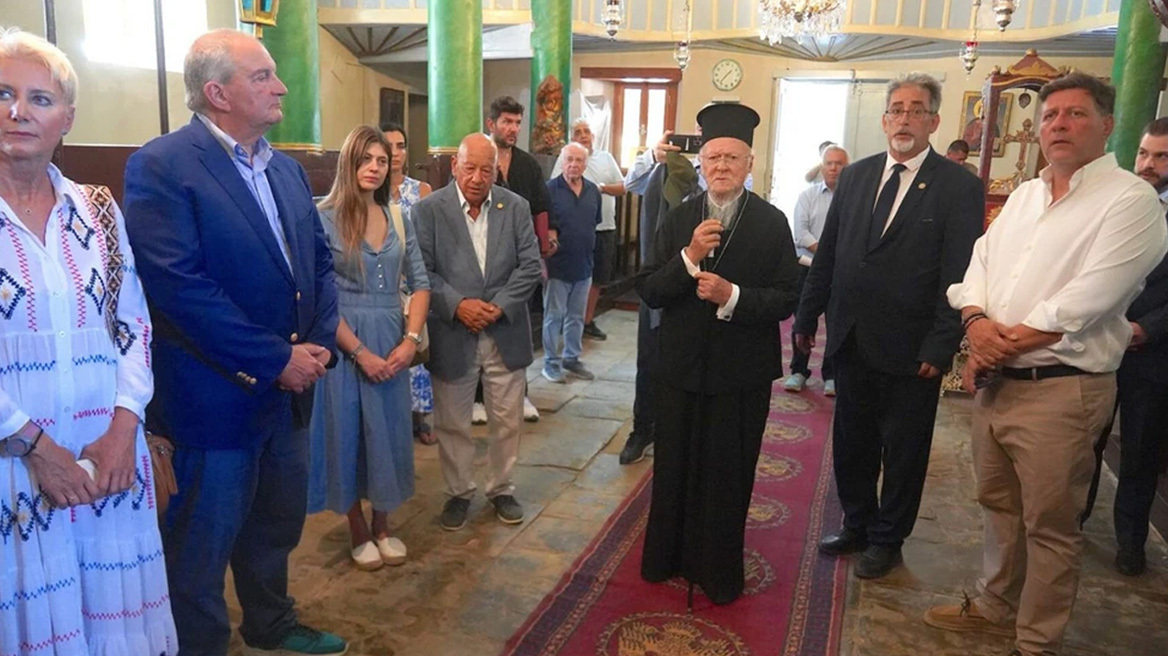 Στην Ίμβρο ο Κώστας Καραμανλής - Συναντήθηκε με τον Οικουμενικό Πατριάρχη Βαρθολομαίο