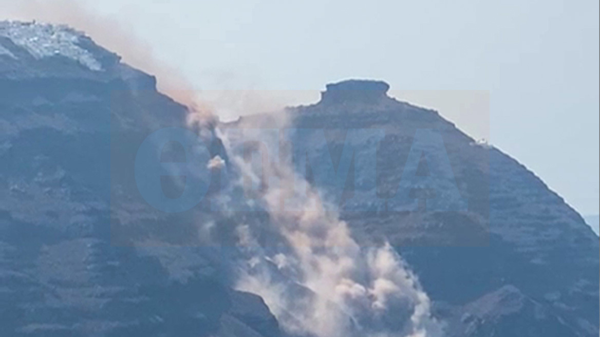 Ο Δήμος Σαντορίνης για την κατολίσθηση στο Ημεροβίγλι: «Από τις εκτιμήσεις των αρμοδίων προκύπτει ότι δεν τίθεται θέμα επικινδυνότητας»