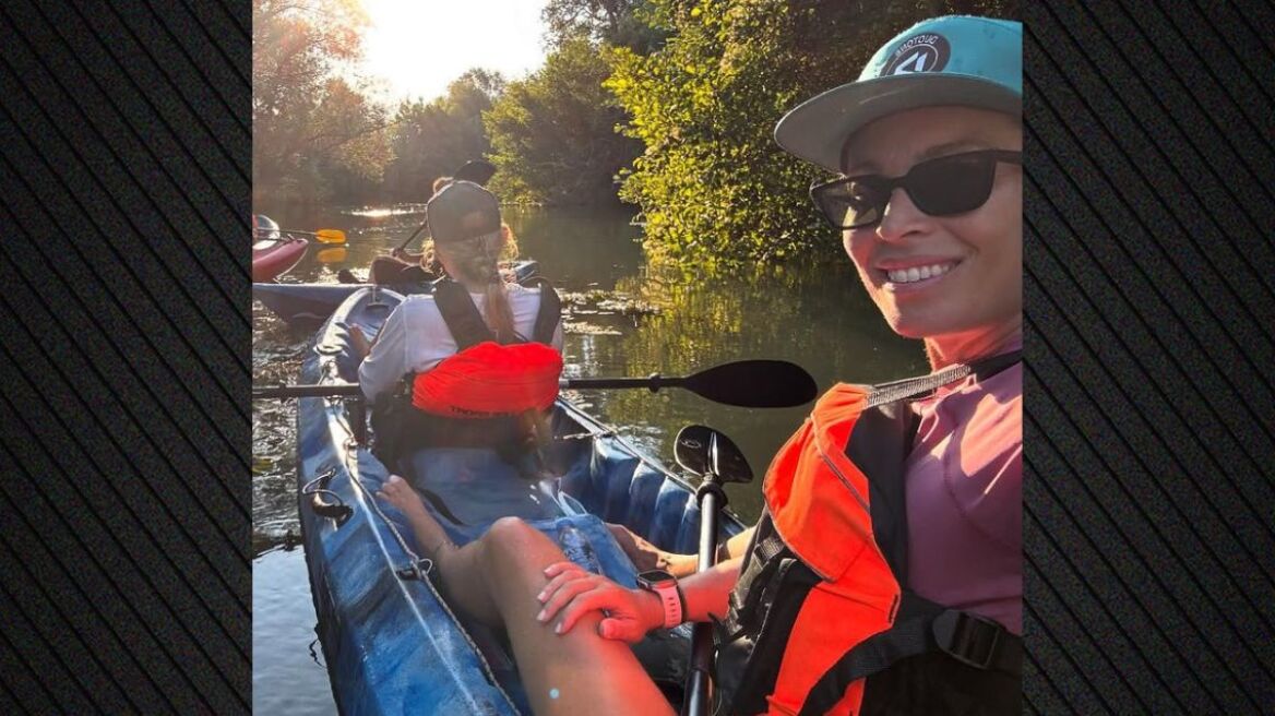 Η Μαριέττα Χρουσαλά έκανε καγιάκ στον Αχέροντα - Δείτε τα στιγμιότυπα
