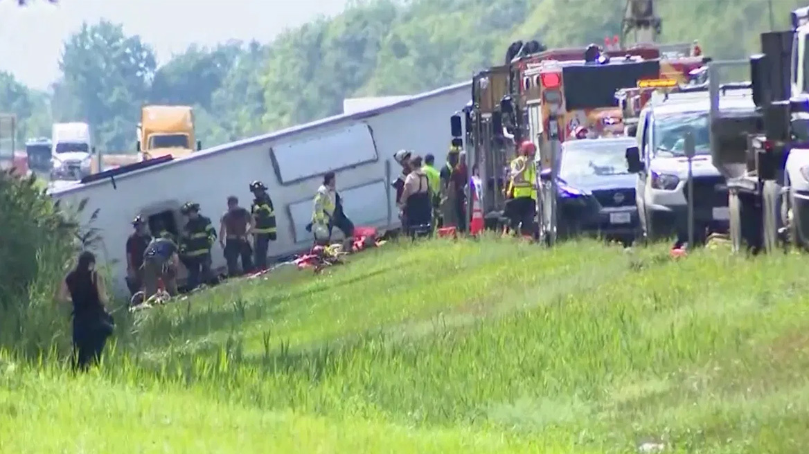 Αναποδογύρισε τουριστικό λεωφορείο κοντά στον Νιαγάρα: Τουλάχιστον πέντε νεκροί και δεκάδες τραυματίες, δείτε βίντεο
