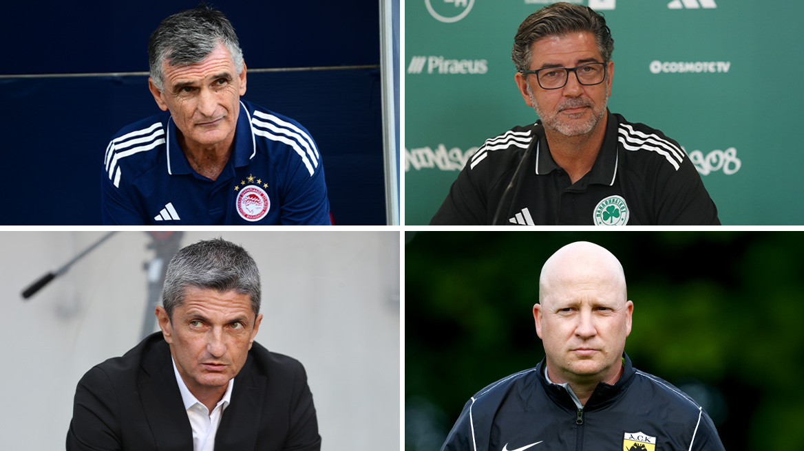 Super League 1: Οι «στρατηγοί» Μεντιλίμπαρ, Βιτόρια, Λουτσέσκου και Νίκολιτς ψάχνουν νέες επιτυχίες - Οι προπονητές των 14 ομάδων 