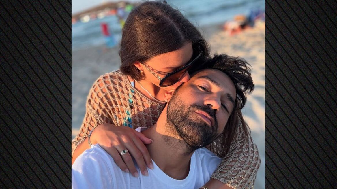 Ο Αντρέας Γεωργίου ποζάρει με τη Σιμώνη Χριστοδούλου λίγο πριν γίνουν γονείς: «Το αγαπημένο μου πρόσωπο» έγραψε
