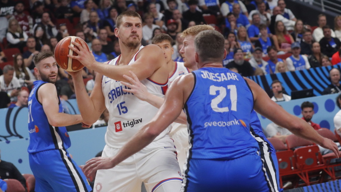 Eurobasket 2025: Ξεκίνησε με άγριες διαθέσεις η Σερβία, 98-64 την Εσθονία - Βίντεο 