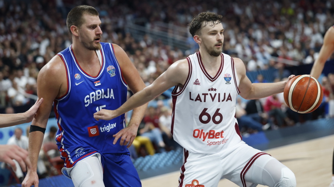 EuroBasket 2025, Λετονία - Σερβία 80-84: Συνέχισε την αήττητη προέλαση της με τον Γιόκιτς να σταματά στους 39 πόντους - Βίντεο 