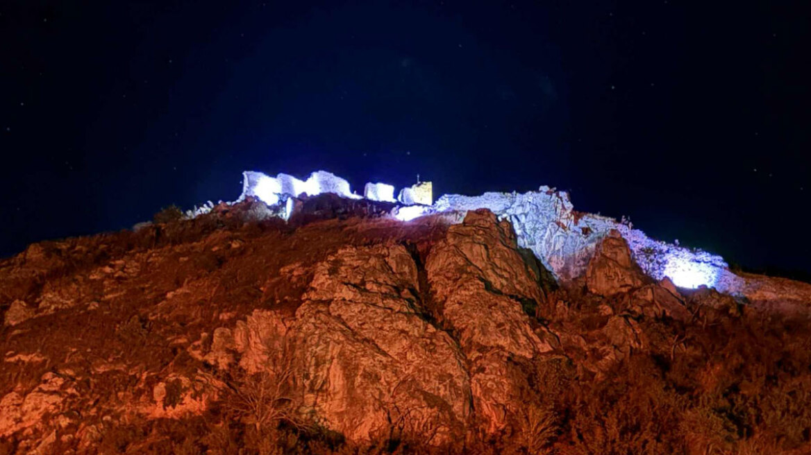 Κιλκίς: Φωτίστηκε το βυζαντινό φρούριο Γυναικοκάστρου
