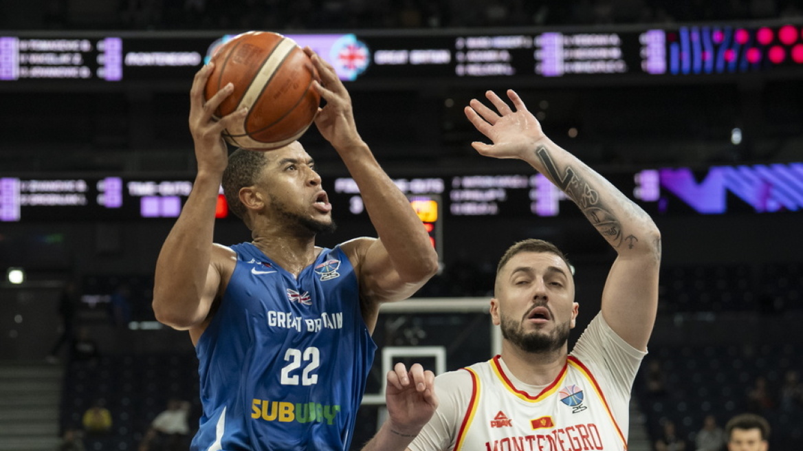 Eurobasket 2025: Η Μεγάλη Βρετανία κέρδισε 89-83 του Μαυροβουνίου και το απέκλεισε από τους «16»