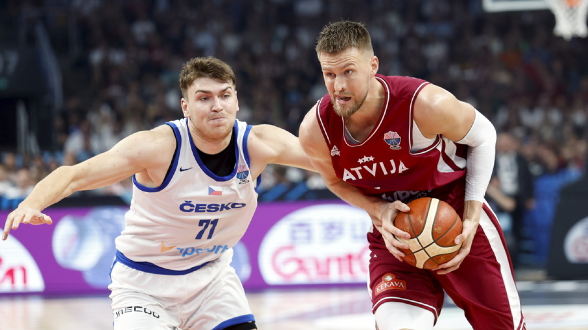 Eurobasket 2025: Με ρεσιτάλ τριπόντων η Λετονία νίκησε 109-75 την απογοητευτική Τσεχία - Βίντεο 