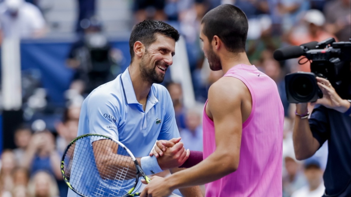US Open: Ο Αλκαράθ ξεπέρασε με 3-0 το εμπόδιο του Τζόκοβιτς και στον τελικό περιμένει Σίνερ ή Αλασίμ - Δείτε βίντεο