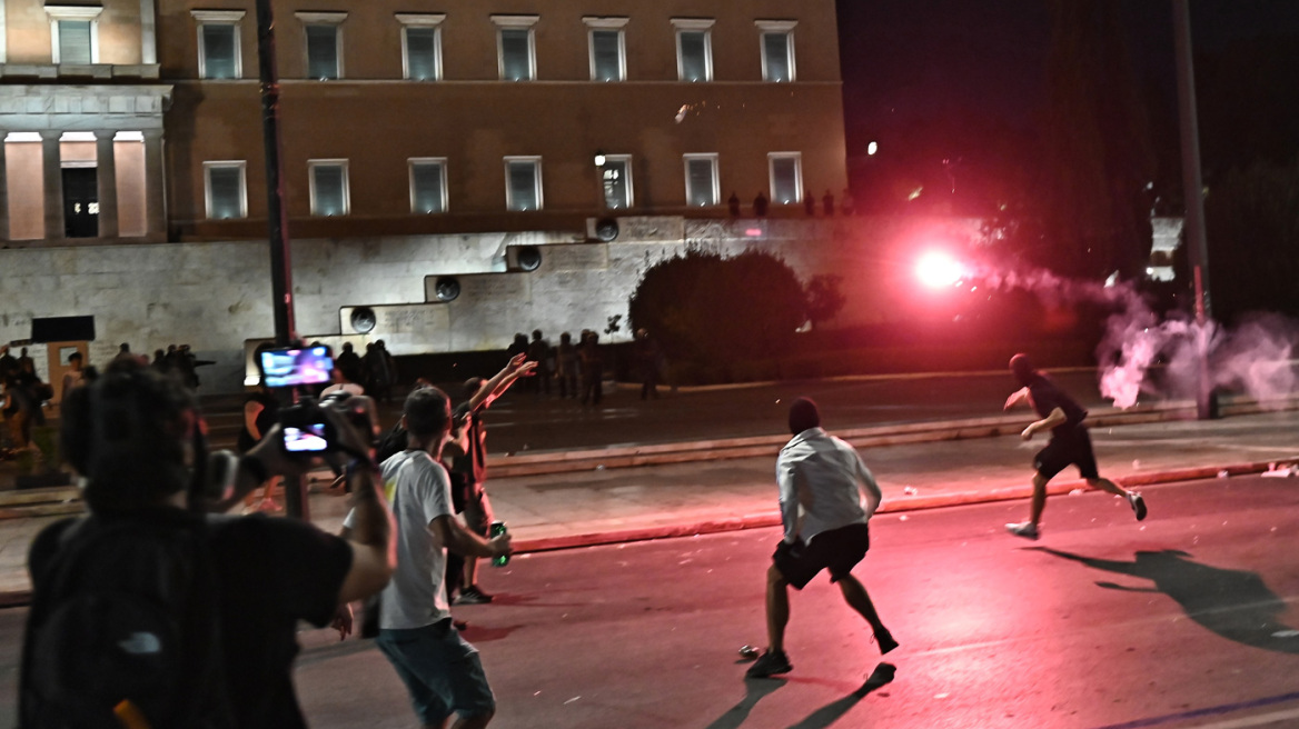 Συγκέντρωση για το σιδηροδρομικό δυστύχημα των Τεμπών.