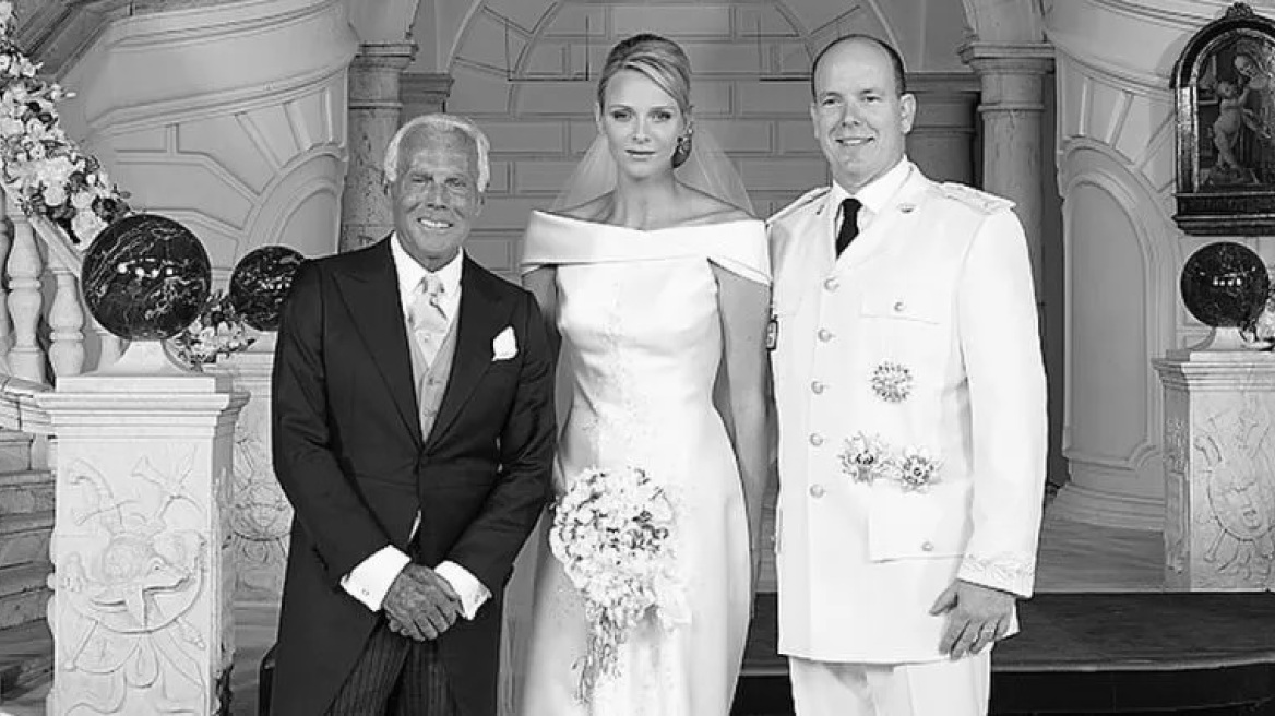 Ο Giorgio Armani είχε σχεδιάσει και το νυφικό της πριγκίπισσας Charlene – Όσα έγραψε για εκείνον