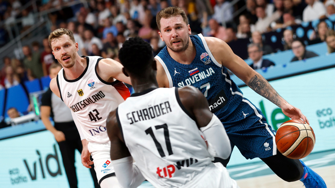 Γερμανία-Σλοβενία 99-91: Στον ημιτελικό κόντρα στους Φινλανδούς οι Γερμανοί, δεν έφταναν οι 39 πόντοι του Ντόντσιτς - Βίντεο