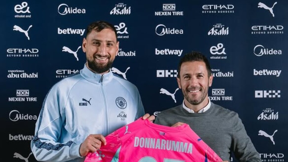 Ντοναρούμα: Στην Μάντσεστερ Σίτι και επίσημα ο Ιταλός γκολκίπερ 