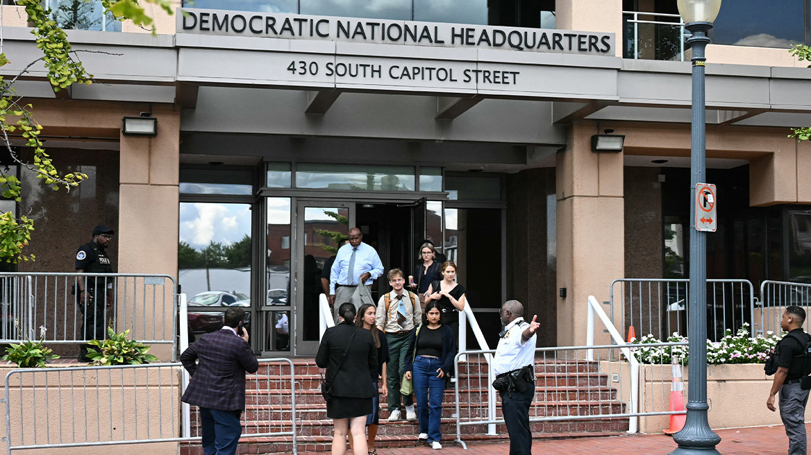 Λήξη συναγερμού στην Ουάσινγκτον - «Μη αξιόπιστη» η απειλή στα κεντρικά γραφεία των Δημοκρατικών