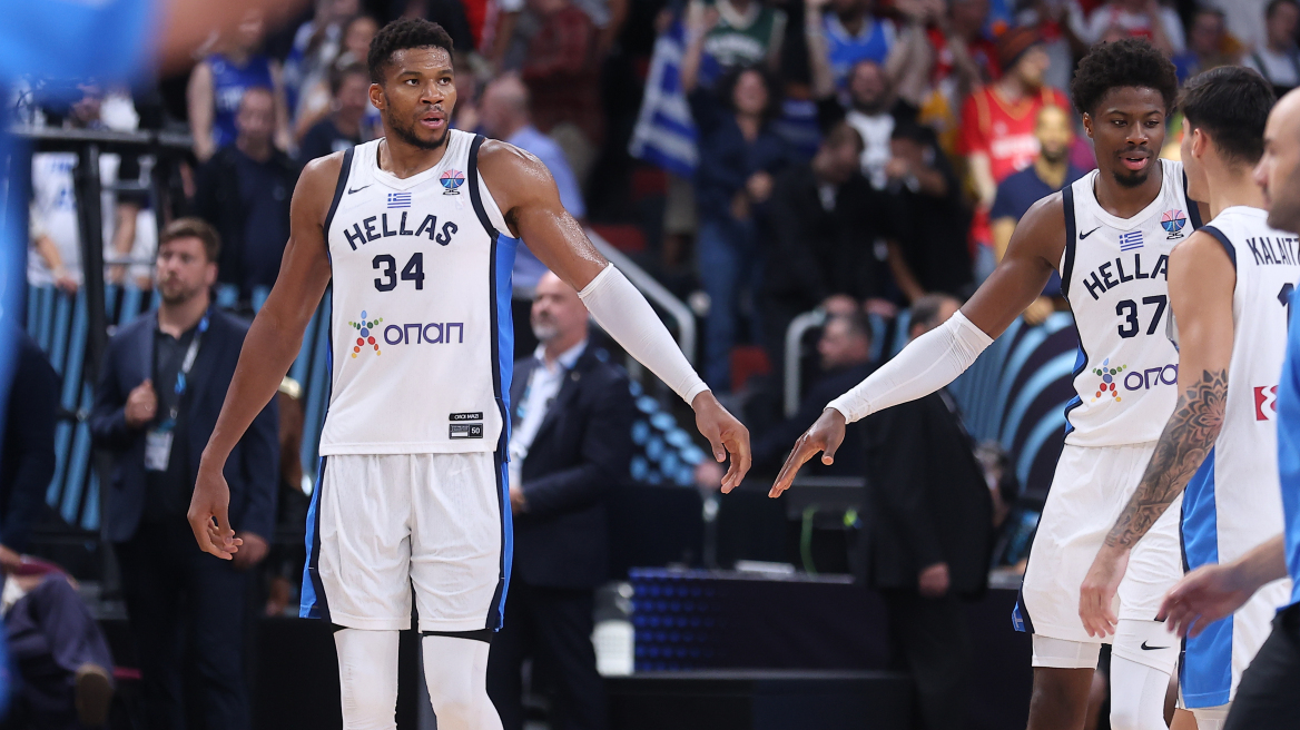 Γιάννης Αντετοκούνμπο στη συνέντευξη τύπου: «Όσο είναι εδώ ο Σπανούλης, θα είμαι και εγώ» 