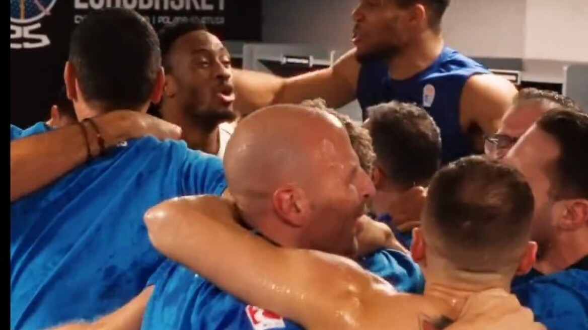 Eurobasket 2025: Το γαλανόλευκο πάρτι στα αποδυτήρια της Εθνικής - Δείτε βίντεο