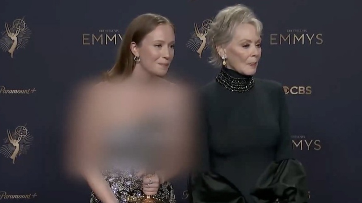 Παλαιστινιακό δίκτυο μετέδωσε το Free Palestine της Χάνα Αϊνμπίντερ στα Emmy αλλά λογόκρινε... το ντεκολτέ της!