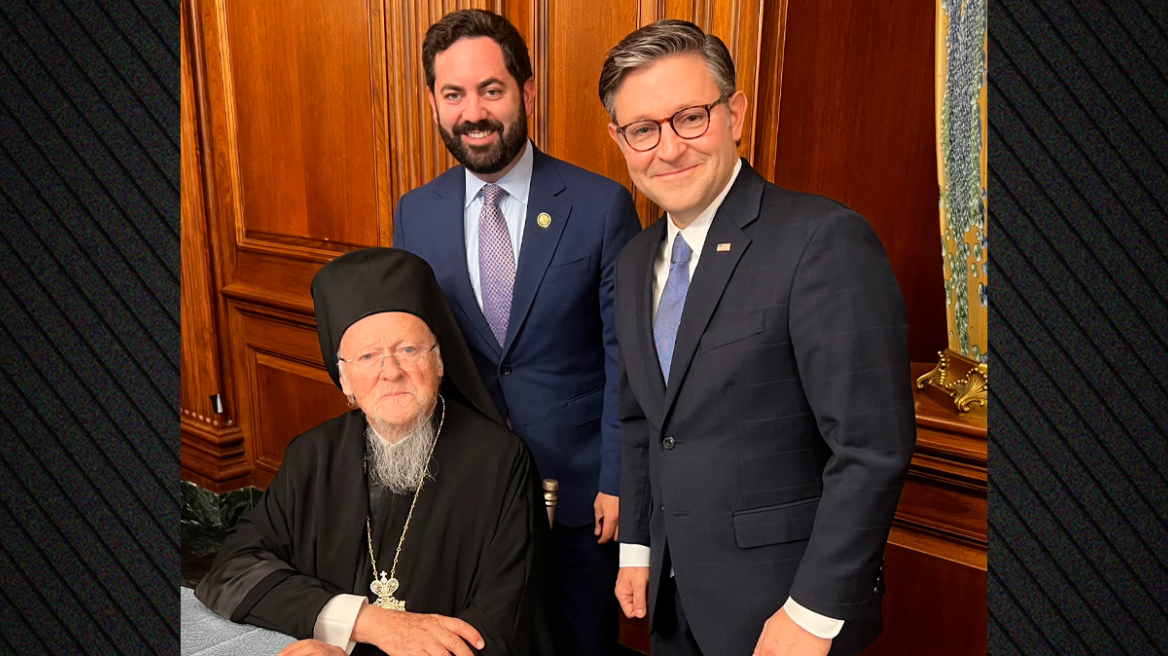Οικουμενικός Πατριάρχης: Έγινε δεκτός στο Καπιτώλιο από τον πρόεδρο της Βουλής των Αντιπροσώπων