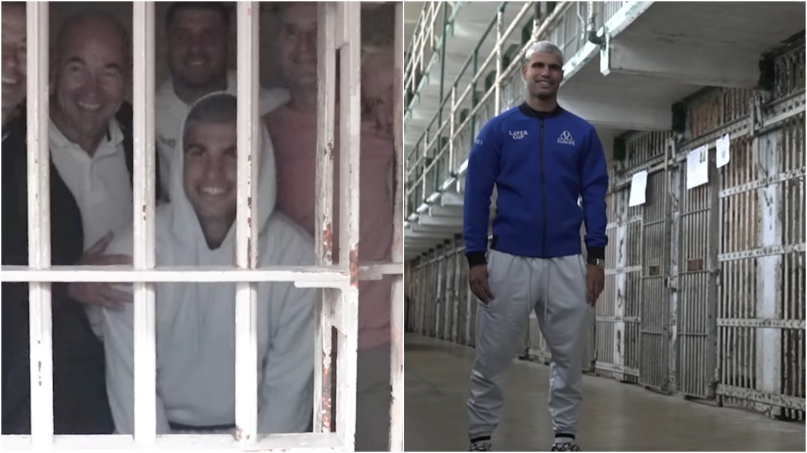 Ο Κάρλος Αλκαράθ εξερευνά το Αλκατράζ πριν από το Laver Cup - Βίντεο

