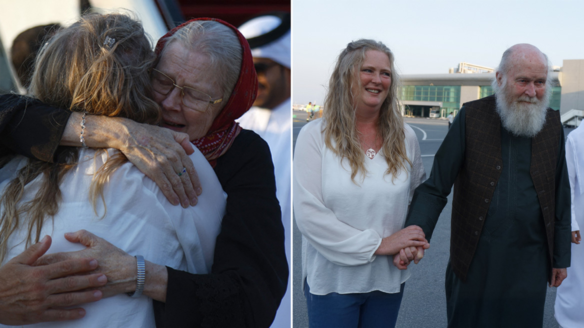 Συγκίνηση στο Κατάρ: Το ζευγάρι Βρετανών που απελευθέρωσαν οι Ταλιμπάν συνάντησε ξανά την κόρη του μετά από 8 μήνες