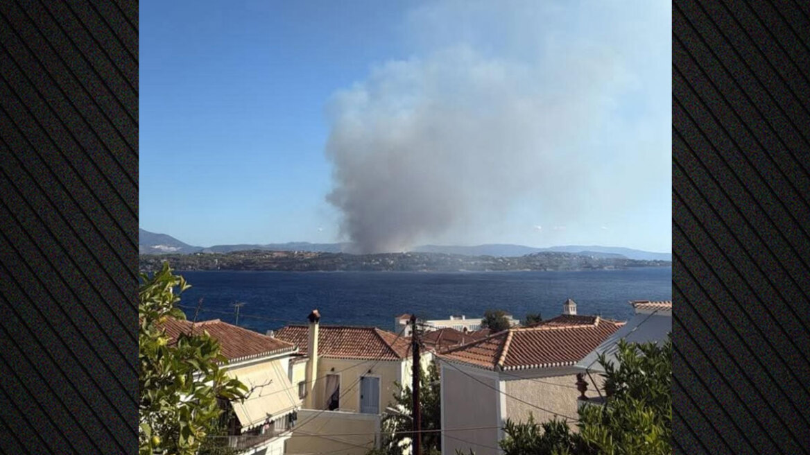 Σε ύφεση η φωτιά στο Κουνούπι Αργολίδας