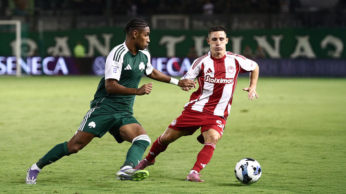 Παναθηναϊκός - Ολυμπιακός 1-1: Μοιρασιά στη Λεωφόρο, συνεχίζουν χωρίς νίκη οι πράσινοι - Δείτε τα γκολ 