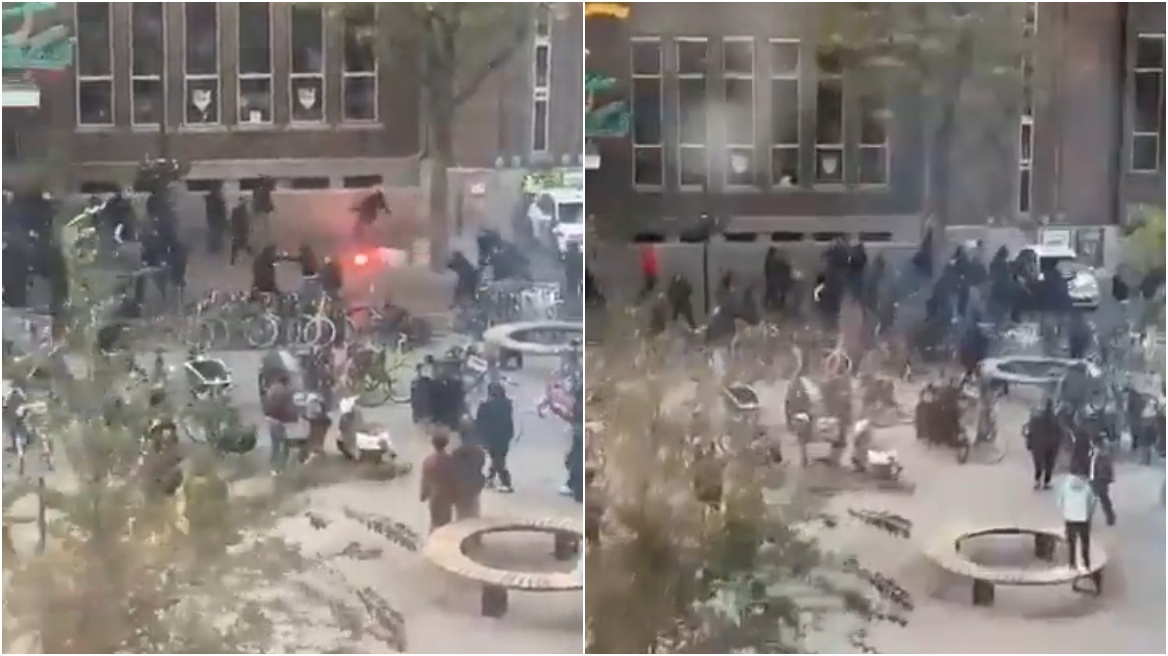 Επεισόδια στην Ουτρέχτη πριν το ματς με τη Λιόν, ένας τραυματίας από συμπλοκές οπαδών - Βίντεο
