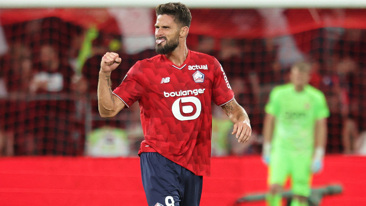 Europa League: Με κεφαλιά του Ζιρού η Λιλ 2-1 την Μπραν, η  Στεάουα  1-0 την Γκόου Αχέντ Ιγκλς - Δείτε τα γκολ